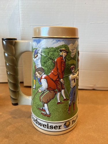 Anheuser ~ Busch Budweiser 1992 ""par de golf para el campo"" Stein - Imagen 5 de 8