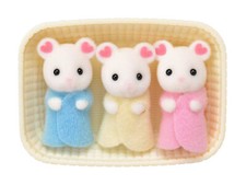 Sylvanian Families Calico Critters Marshmallow Mouse Baby Triplets