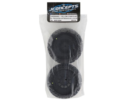 JConcepts Pre-Mounted Landmines SC Tires w/Hazard Wheels (2) - Picture 3 of 6