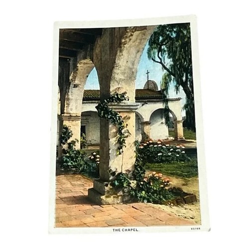 Cartolina Missione San Giovanni Capistrano La Cappella Bordo Bianco Cartolina A88 - Foto 1 di 2
