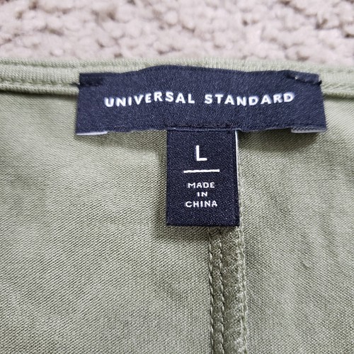 Universal Standard Liquid Jersey Top Womens L  (22/24) Green Dolman Drape Career - Picture 11 of 12