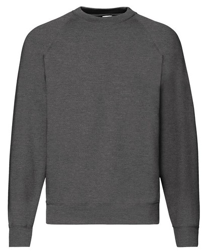 Fruit of the Loom Classic Raglan Plain Sweatshirt Jumper Casual Workwear SS270 - Picture 6 of 28