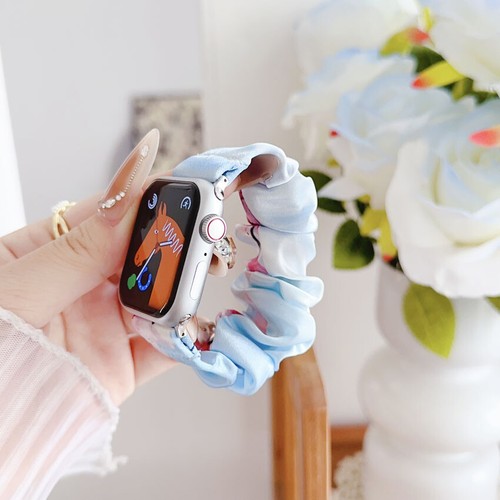 Für Apple Watch Series Ultra 9/8/7/6/SE/5 Band Scrunchie Ersatzarmband - Bild 11 von 13