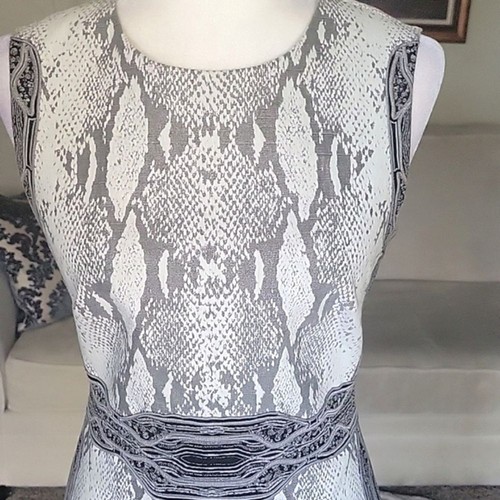 Abito tubino Diane Von Furstenberg nero e grigio taglia 6 - Foto 2 di 12