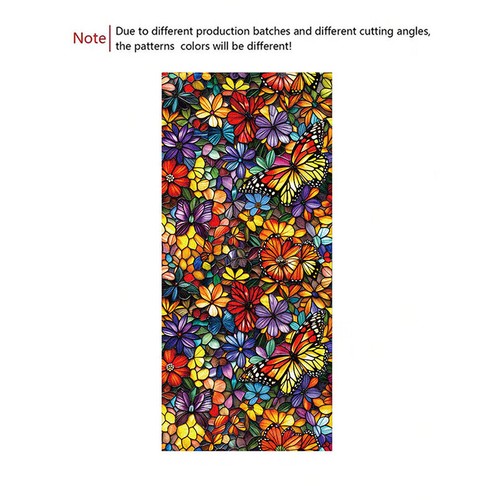 3D Stained Glass Window Film Privacy Frosted Glass Film Static Cling Sticker Hot - Picture 22 of 31