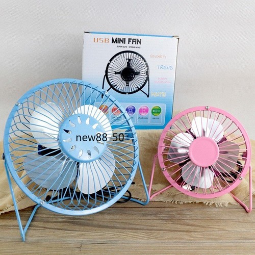 4-inch USB Mini Fan Silent Desktop Fan Metal Small Fan Printing 6-inch Iron Art - Picture 8 of 15