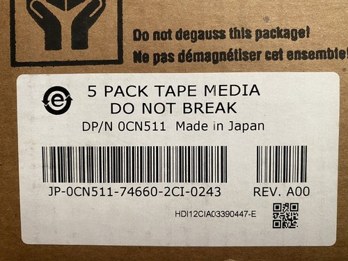 Cartuchos de datos Dell LTO Ultrium 4 (caja de 5) 800 GB/1600 GB - ¡NUEVOS SELLADOS! - Imagen 4 de 6