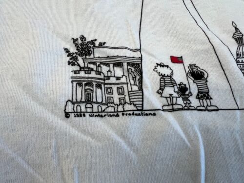 CAMISETA JUVENIL DE COLECCIÓN WASHINGTON DC M WINTERLAND 1989 DEADSTOCK PUNTA ÚNICA - Imagen 3 de 7