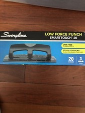 Swingline A7074133 SmartTouch Low Force 20 Sheet Punch Capacity 3- Hole Punch 