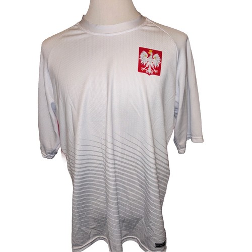 Lewandowski White #9 Poland National Team Mens XXL Soccer Futbol Jersey - Picture 2 of 4