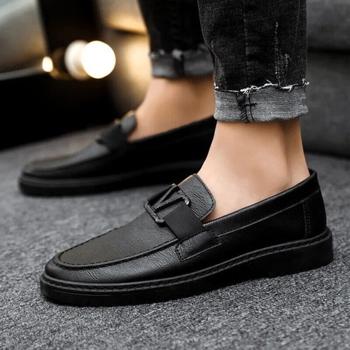 Herren PU Lederschuhe britische Kleidschuhe formelle Business Schuhe - Picture 7 of 7