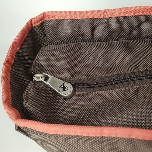 Beverly Hills Polo Club Rugged Equipment Laptop 16" Torba na zakupy Brązowa Pomarańczowa Nylon - Zdjęcie 8 z 14