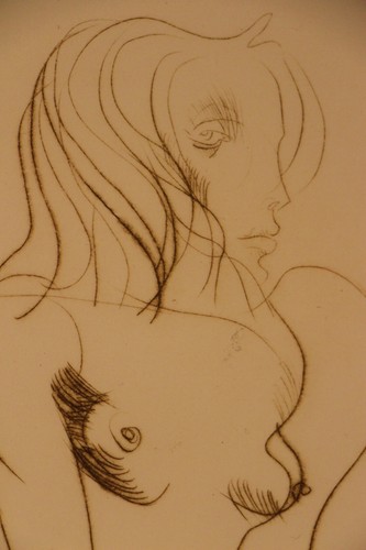 Original Etching nude ladies in the style of Brett Whiteley framed signed - Picture 3 of 6