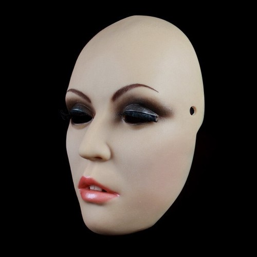 Masquerade Premium Realistic Beauty Girls Silicone Face Mask Cosplay Costumes - Picture 3 of 10