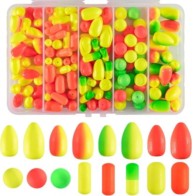 Dr.Fish Fishing Rig Floats Kit Pompano Surf Mixed Floats-150 Pieces 