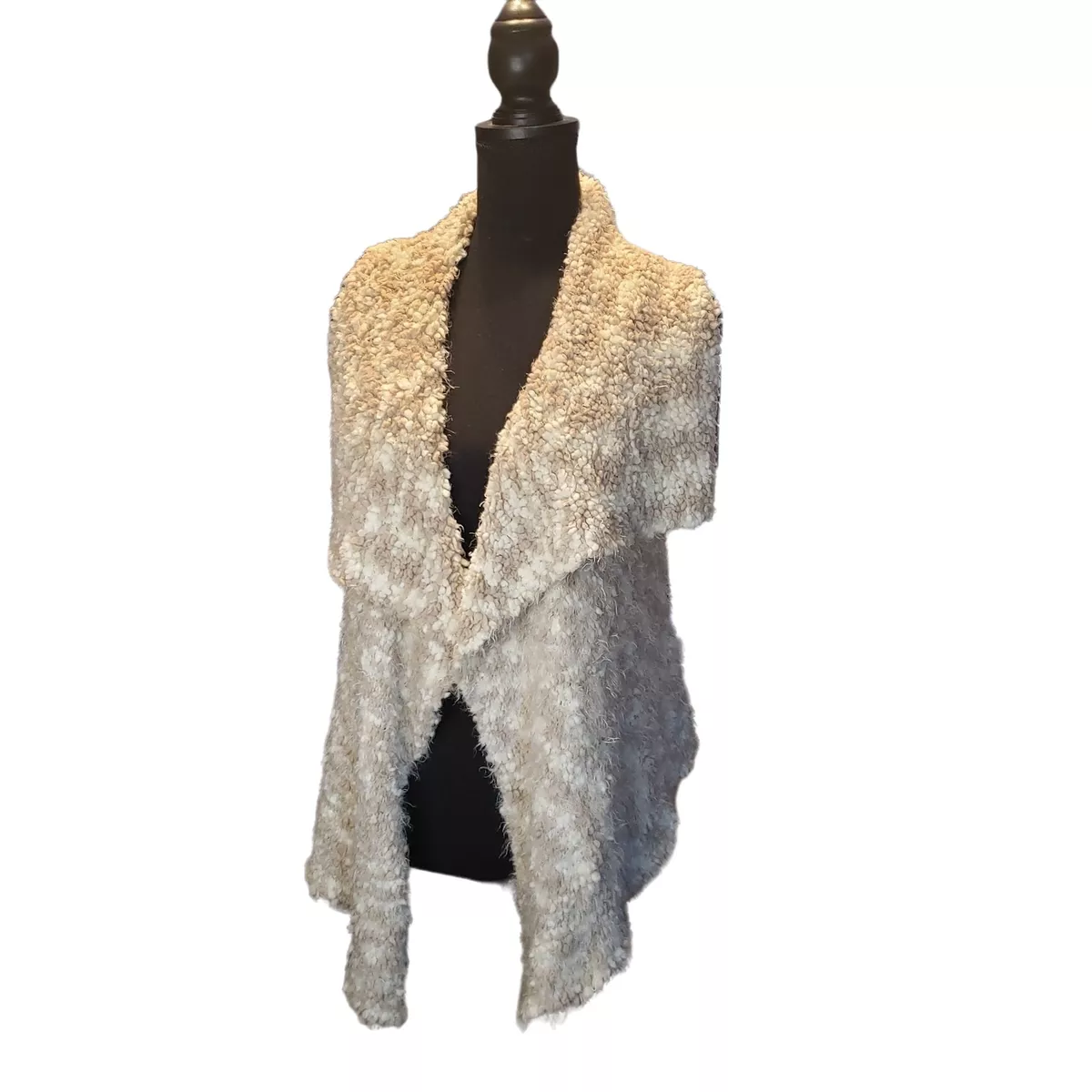 Draped top sweater vest