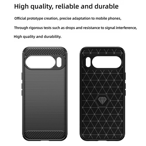 Full Curved Resistant Anti-Dirt Carbon Fiber TPU Case for Google Pixel 10 Pro XL - 第 3/7 張圖片