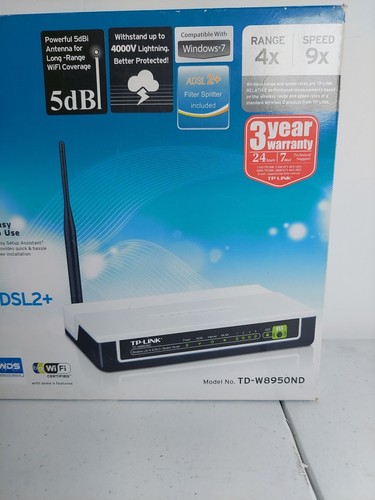 TP-Link TD-W8950ND 150Mbps Wireless-N ADSL2+ Modem Router - Picture 2 of 10