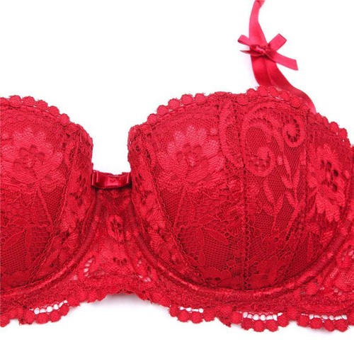 Brassiere Women Push Sexy Half Up Underwear For Cup Bra Embroidery Lace - Picture 2 of 15