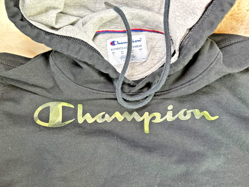 Champion Men's Hoodie Pullover 15763 Black Camo Logo Size S - Picture 5 of 9
