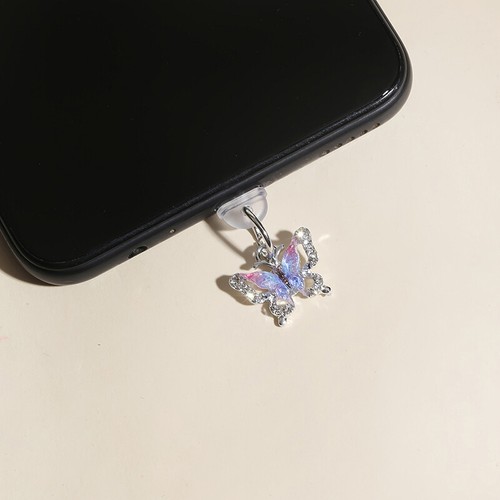 Butterfly Phone Dust Plug Hanging Ornament Mobile Pendant Decoration For Phone - Zdjęcie 3 z 11