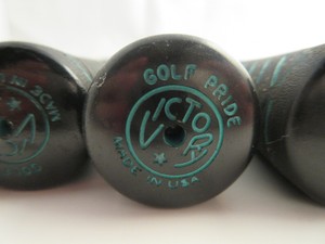 Vtg-GOLF-PRIDE-VICTORY-STANDARD-GRIP-Ribbed-Green-Black-Golf-Grips-Irons-Woods