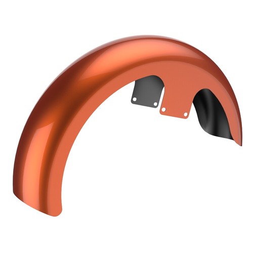 SCORCHED ORANGE Advanblack 21" Reveal Wrapper Hugger Front Fender For 09+ Harley - Picture 2 of 9