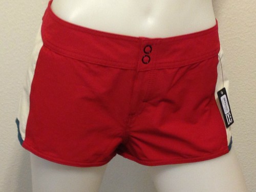 NEW! DC RED WHITE BOARDSHORT SHORTS SUMMER SURF POCKET SIZE 27 LARGE - Picture 2 of 7