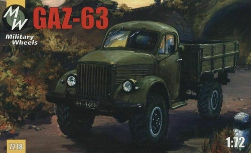 Military Wheels 7218 - 1/72 - Russian GAZ-42 Soviet Truck Plastic Model Kit - Picture 1 of 12