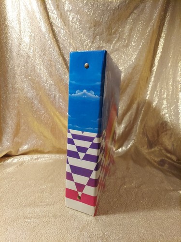 Vintage 80s 1988 Lisa Frank Photo Album Binder Checker Board Rainbow Heart READ - Picture 4 of 15