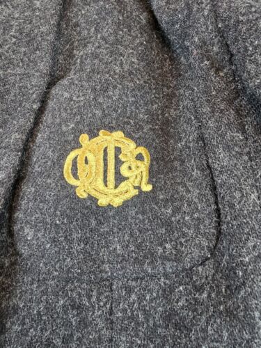 TAGLIA 14 Blazer vintage anni 80 doppiopetto lana CHRISTIAN DIOR emblema raro GRIGIO - Foto 3 di 14