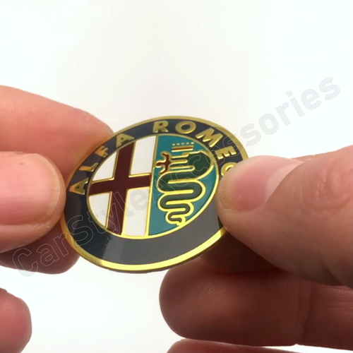 Alfa Romeo Red Badge 147 156 166 GT 155 146 Steering Wheel Replacement Emblem - Video 1 von 1