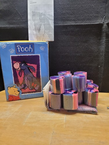 Disney EEYORE Latch Hook Kit 20 X 30- Pooh Collection WP0103 Crochet Rug NEW NIB - Picture 4 of 5