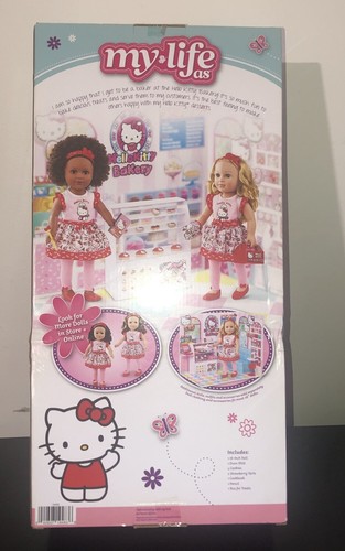 My Life As Hello Kitty Baker 18" Poseable Doll with Brown Hair & Brown Eyes 11pc - Bild 3 von 3