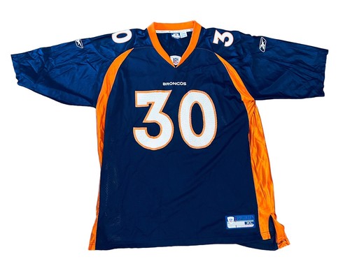 Denver Bronco's Terrell Davis Throwbacks Jersey Reebok #30 Mens Size XLarge - Picture 2 of 4
