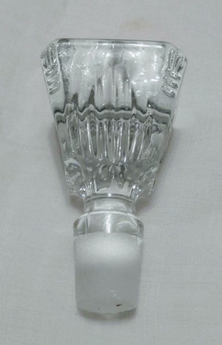 Vintage Lead Crystal Mid Century Scotch Decanter 10 3/4" - Picture 8 of 11
