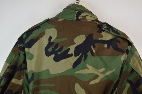Military Army Camo Cold Weather Field Jacket Size XS Regular Camoflage Cotton - Picture 8 of 9