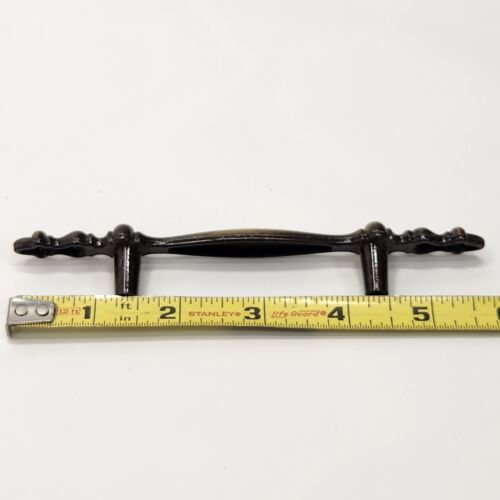 Menge 15 Vintage Schubladengriffe Griffe gebürstetes Messing mit Schrauben 5,75"L/CTC 3" - Bild 4 von 8