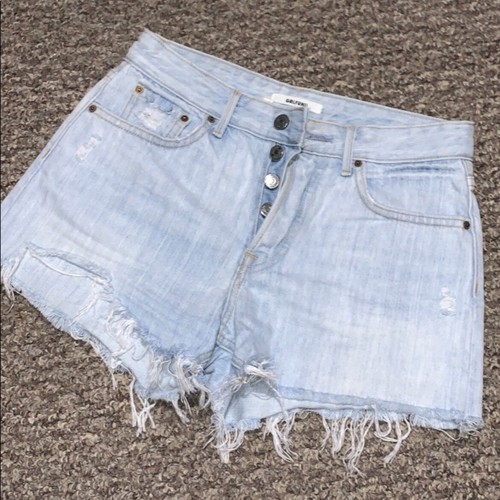 Pantalones Cortos Denim Corte Cintura Alta GRLFRND Helena 24 - Imagen 2 de 8