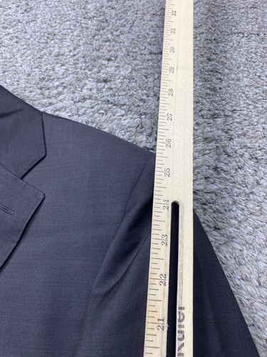 Canali Blazer Men 52R EU 44R US Gray Wool Sport Coat Career Jacket Made In Italy - Picture 11 of 14