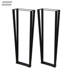 HST 30" Iron Metal Table Legs for Dining Table Desk 2PCS Heavy Duty w/ Screws