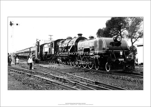 Queensland Railways Beyer-Garratt Locomotive A2 Art Print – 59 x 42 cm Poster - Bild 1 von 3