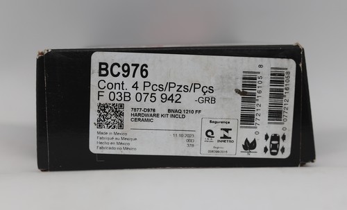 Bosch BC976 Bosch QuietCast Premium Disc Brake Kit - Foto 3 di 6