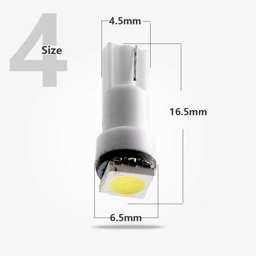 100x Blue T5 5050 1SMD 70 74 Led Dashboard Bulbs Instrument Panel Car Indicator - Picture 5 of 9