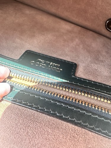 JIMMY CHOO große MADELINE Top Griff Tasche mit abnehmbarem Riemen. GRÜN - Bild 15 von 16
