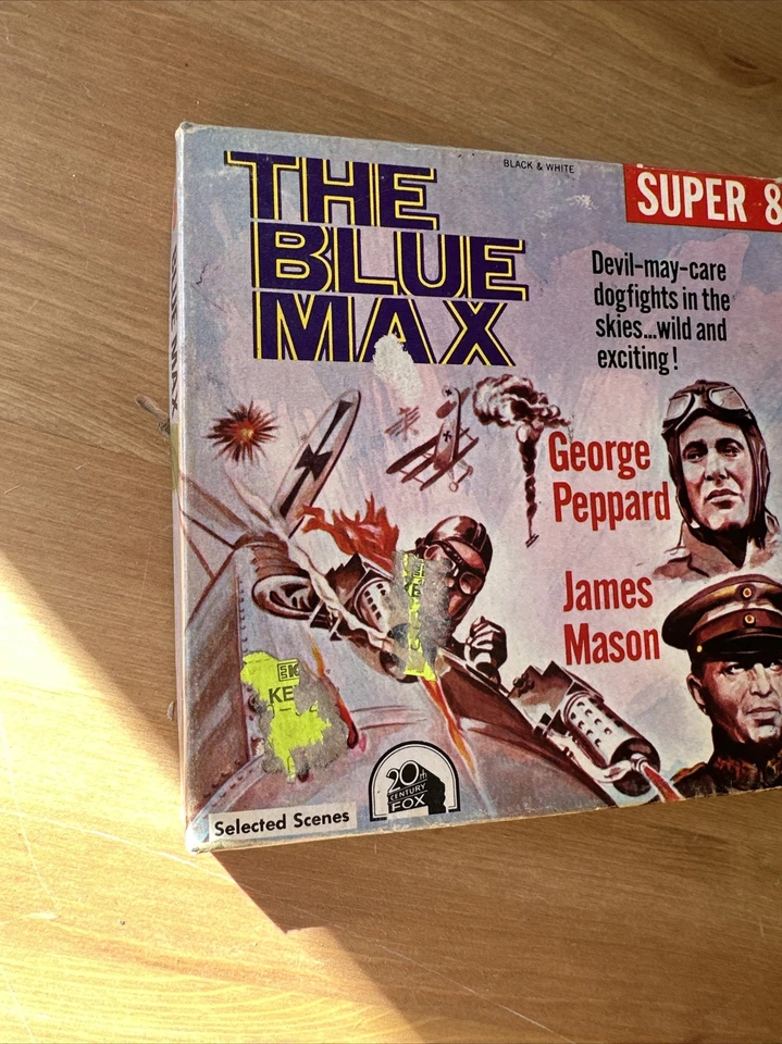 1976 The Blue Max, (Super 8) George Peppard, James Mason, B & W Foto 3 de 4