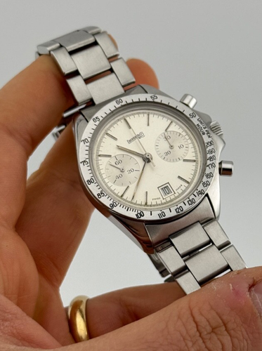 Eberhard Chronographe Calibre 310-82 Acier Inoxydable T-Swiss-T - Foto 4 di 13