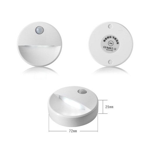 Sensore di movimento PIR LED novità parete soffitto luce notturna armadio - Foto 11 di 15