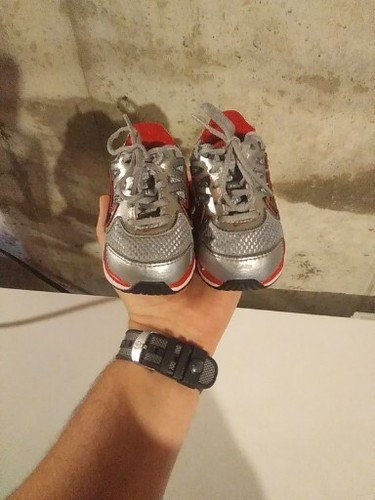 Nike Shox 2011 449221 Baby Junge Kinder Kinder Größe 5C Silber Rot Schwarz Turnschuhe - Bild 14 von 14