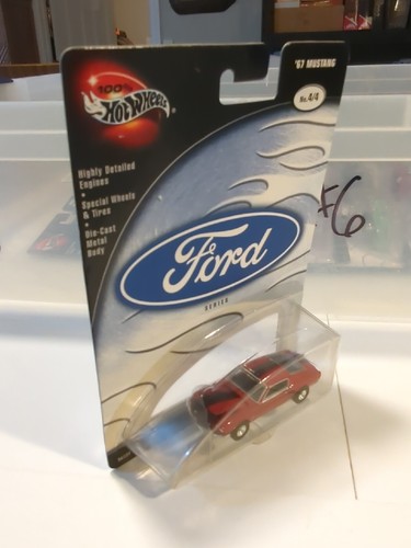 2003 Hot Wheels 100% 67 Red MUSTANG Ford Series #3/4 Real Riders - Picture 4 of 5